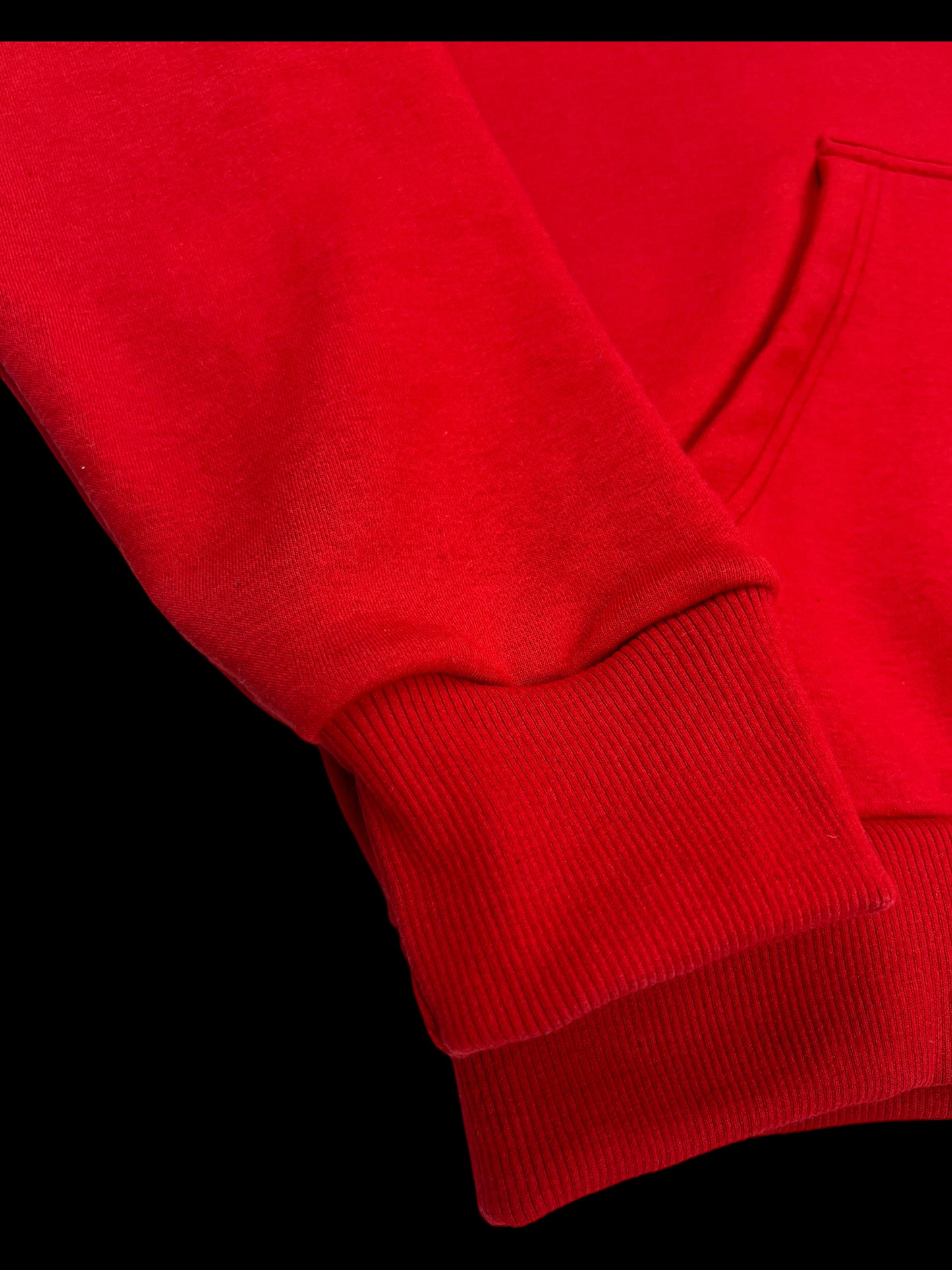 "RED" Curved Zip-Up